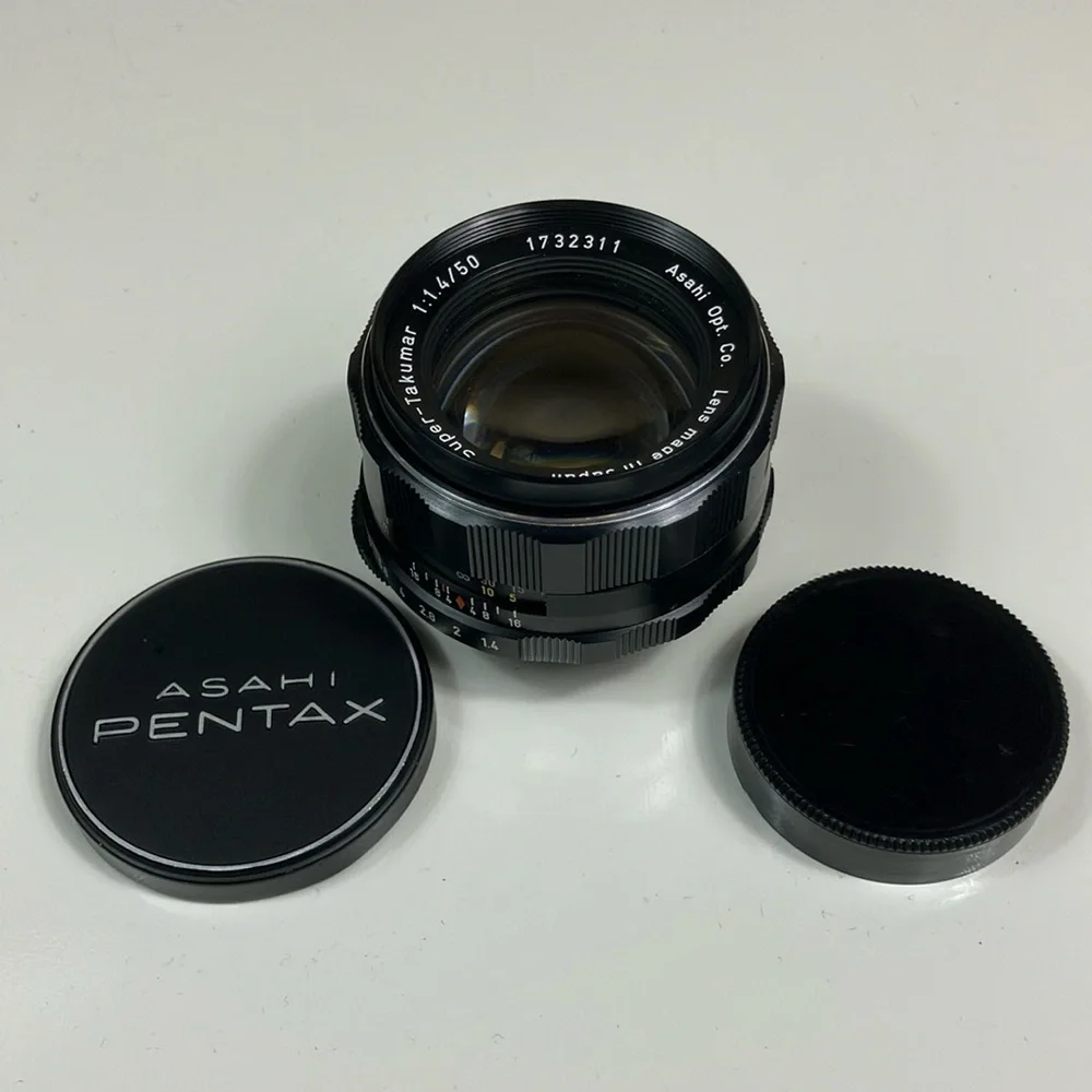 8 Elements Asahi Pentax Super Takumar 50mm F/1.4 Lens M42‎ Untested